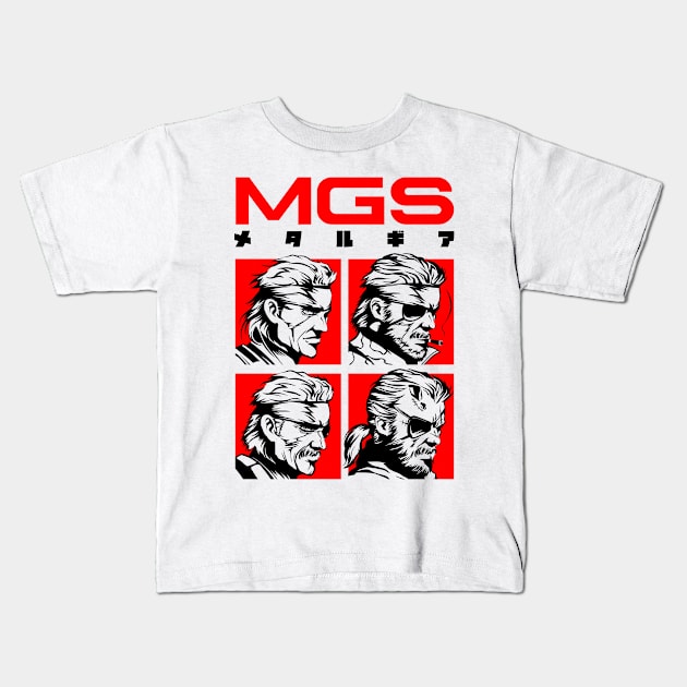 314 MGS Evolution Red Kids T-Shirt by Yexart